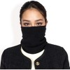 Anna-Kaci Women's Ribbed Knit Neck Warmer with Fleece Lining for Winter Warmth and Comfort - 3 of 4