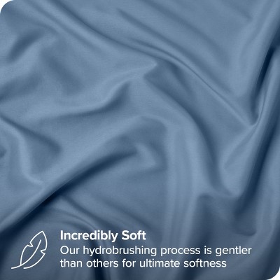 Coronet Blue Hypoallergenic Euro Pillow Sham Set