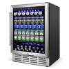 RAPSUAR 23.4 in. Single Zone 180-Cans Built-In/Freestanding Beverage Cooler - 2 of 4
