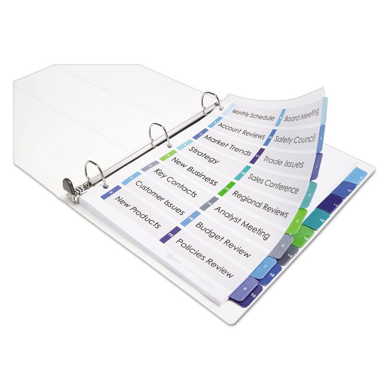 Avery Ready Index Customizable Table of Contents Double Column Dividers 16-Tab Ltr 11320, 4 of 9