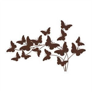 Rusted Metal Butterfly Wall Sculpture 28.75"L - 1 of 1