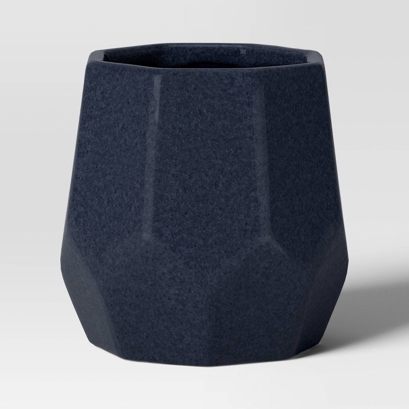 Geared Geometric Ceramic Indoor Outdoor Planter Pot - Threshold™, 1 of 6