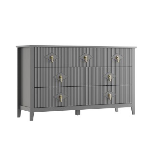 7 Drawers Dresser for Bedroom, 54" Wide Modern Chest of Drawers with Metal Handle, Wooden Dresser Organizer for Bedroom Living Room Hallway Entryway - 1 of 4