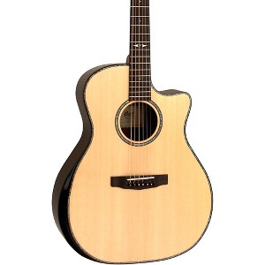 Cort GA-PF Grand Regal Bevel Cut Pao Ferro Acoustic-Electric Guitar Natural Satin - 1 of 4