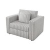 NicBex Couches for Living Room 44.9" Single Sofa Minimalist Corduroy Upholstered Sofa Couch with Pull Out Storage and 1 Piilow for Bedroom - 3 of 4