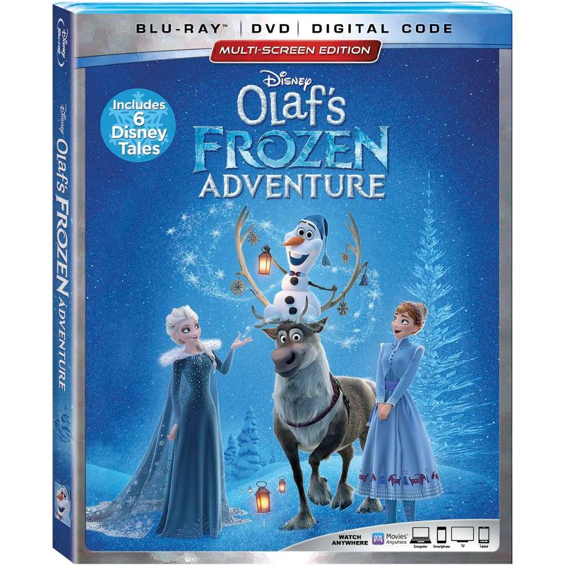 Olaf&#39;s Frozen Adventure Plus 6 Disney Tales (Blu-ray + DVD + Digital), 1 of 2