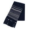 CTM Men's Heavy Knit Winter Pattern Scarf - 2 of 4