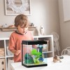 Bellura Pet - 2 Gallon Self - Cleaning Fish Tank - Black - 3 of 4