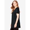 Woman Within Plus Size Perfect Short-Sleeve Scoop-Neck Henley Tunic - 4 of 4