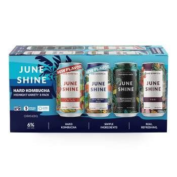 JuneShine Hard Kombucha Core Variety Pack - 8pk /12 fl oz Cans