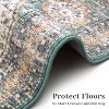Vintage Washable Rugs Traditional Rugs Machine Washable Area Rugs with Non-Slip Backing Stain Resistant Indoor Carpet Low Pile Floor - 4 of 4