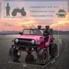 24V 2 Seaters Kids Ride Truck with Remote Control, 180W Motor 7Ah Battery 20" Seat Electric Ride on CarToy for 3+, Shovel, Led Light, Music - 4 of 4