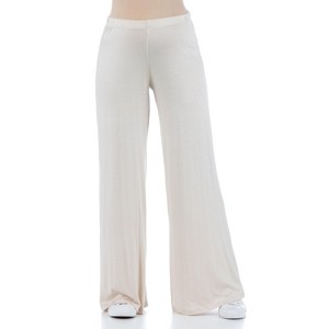 24seven Comfort Apparel Women's Maternity Comfortable Lounge Pants-Nude-1X - 1 of 4