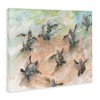 Stupell Industries Baby Sea Turtles Swimming Shore Canvas Art, 40" x 30" - 2 of 4