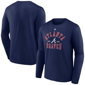 MLB Atlanta Braves Men's Long Sleeve Core T-Shirt - 1 of 3