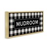 Stupell Industries Mudroom Classic New England Plaid Black Framed Floater Canvas Wall Art - 3 of 4