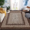 Grey/Blue Washable Runner Rug, Non-Slip Modern Hallway Carpet, Stain Resistant Low Pile Mat for Living Room, Bedroom, Kitchen - 3 of 4
