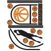 RoomMates XL Basketball Court Giant Peel & Stick Wall Decals with Glow Orange/Black: Vinyl Self-Adhesive Sports Decor - 2 of 4