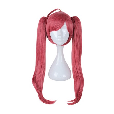 Unique Bargains Women's Halloween Wigs 28" Red with Wig Cap - image 1 of 4