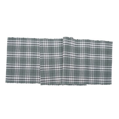 C&F Home 13" x 72" Max Plaid Gray Table Runner