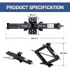 Acekool 24 Inch Scissor Lift Jack with Handle, Portable Car Jack for Sedan SUV Truck RV, 7500 Lbs Shop Equipment Stabilizer, Black, 1 Piece - 4 of 4