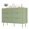6 Drawer Dresser with Wide Drawers for Bedroom,Wooden Chest of Drawers,Modern Storage Dressers for Living Room, Closet, Hallway,Entryway - 2 of 4