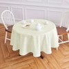 Solino Home Striped Linen Round Tablecloth | Narrow Stripe - 2 of 4