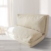 MAXYOYO Bean Bag Sofa Bed - Corduroy Floor Sofa with Washable Cover, Beige - 2 of 4