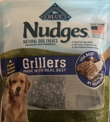 Blue Buffalo Nudges Grillers Natural Dog Treats With Beef - 16oz : Target