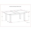 Sapphtopaz Dining Table Kitchen Table 60" Wooden Rectangular Dining Table with Wood Legs for Kitchen, Dining Room - 2 of 4