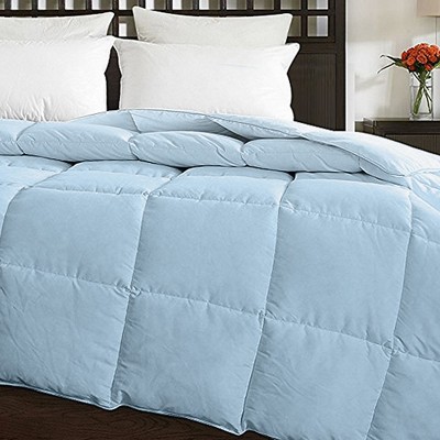 Twin Light Blue Down Alternative Microfiber Comforter