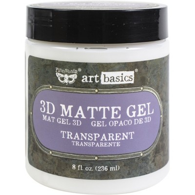 Finnabair Art Basics 3D Matte Gel 8.5oz-Transparent