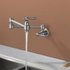 CLIHOME Plated Wall Mounted Kitchen Faucet, Foldable Pot Filler 1.8 GPM with Ceramic Cartridge - 4 of 4