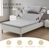 KTMBDW Adjustable Power Lifting Bed Backrest for Elderly Patient Injured, Sit-up Back Rest Chair for Neck Lumbar Back Support, Gray - 2 of 4