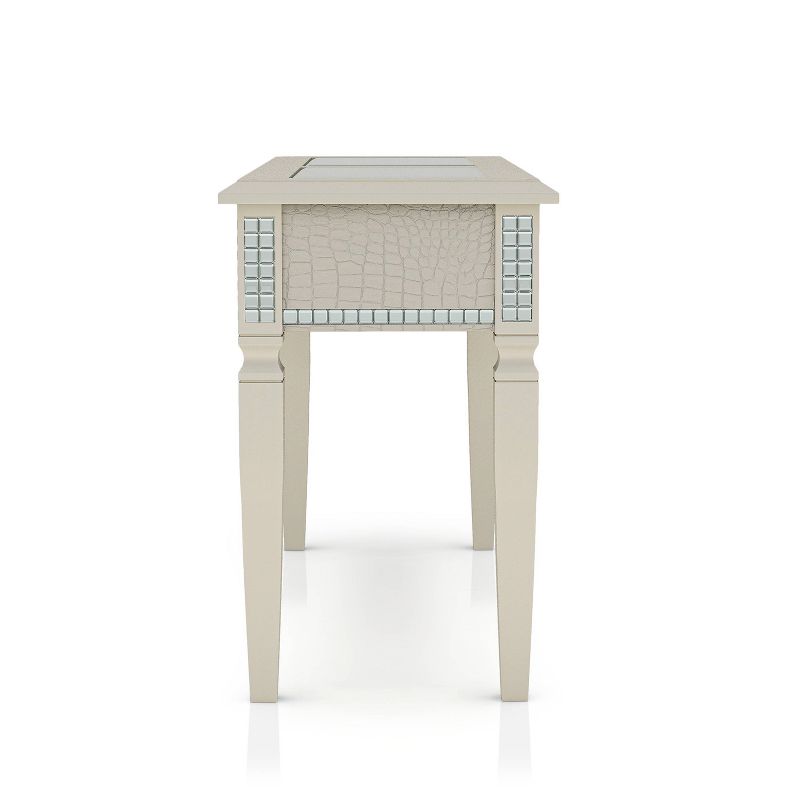 Riverbank Sofa Table with Tempered Glass Silver - HOMES: Inside + Out, 6 of 7