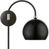 Livex Lighting Stockton 1 - Light Wall Light in  Shiny Black/Polished Chrome - 2 of 4