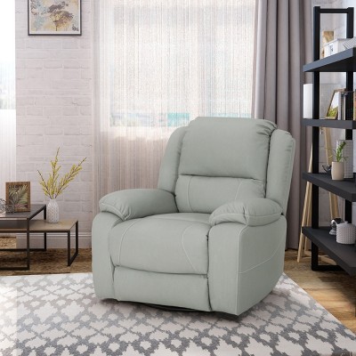 Lyngins Modern Upholstered Recliner Chair with Push Back & Footrest,Single Sofa Accent Chair for Living Room,Bedroom