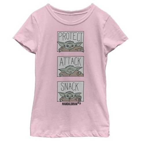 Pink baby yoda store shirt