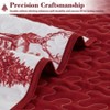 Christmas Comforter Set, 3 Piece Reversible Holiday Bedding, Soft Microfiber Quilt with Festive Print, Includes Comforter & 2 Pillow Shams - 3 of 4