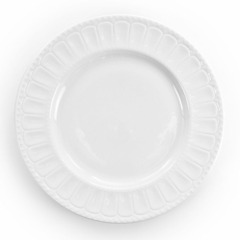 Elama Charlotte 20 Piece Porcelain Dinnerware Set in White, 5 of 17