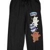 We Baby Bears Three Bears Men's Black Graphic Sleep Pants - 2 of 4