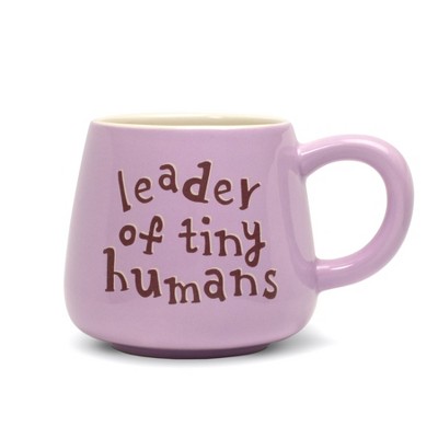 Horizon Group "Leader of Tiny Humans" Coffee Mug Purple 16 fl oz