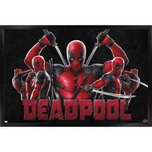 Trends International Marvel Deadpool & Wolverine - Deadpool Framed Wall Poster Prints - 1 of 4