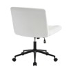 Ridstar Adjustable Height Armless Office Chair with Wheels For Living Room & Office-White - 3 of 4