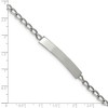 Black Bow Jewelry Women's Stainless Steel Curb Link I.D. Bracelet, 8.5 Inch - 4 of 4