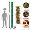 National Tree Company Pre-Lit Artificial Christmas Garland, Green, Evergreen, With Berry Clusters, Ribbon, Ball Ornaments, Plug In,9 Feet - 4 of 4