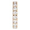 Pompeii3 2 Cttw Diamond Eternity Ring Split Prong Women's Wedding Band 14k Rose Gold - 2 of 4