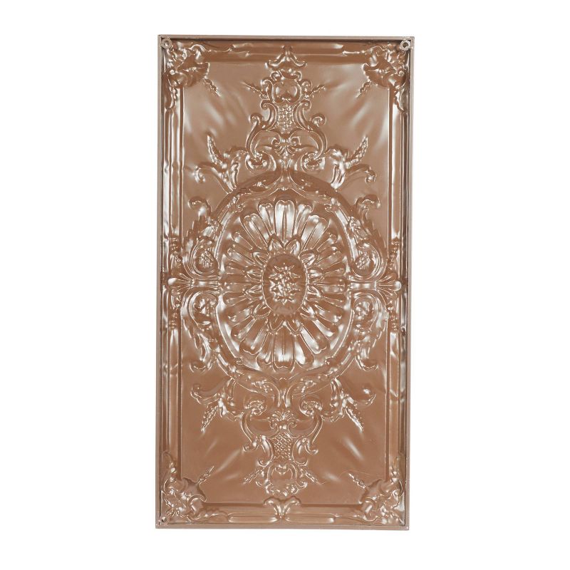 Metal Scroll Wall Decor with Embossed Details White - Olivia &#38; May, 4 of 8