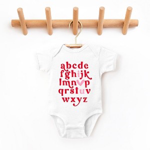 The Juniper Shop Vday Alphabet Baby Bodysuit - 1 of 2