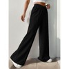 Coolmee Women's Wide Leg Sweatpants Casual Loose Pants Comfy Lounge Joggers Baggy Sweatpants Pockets - 3 of 4